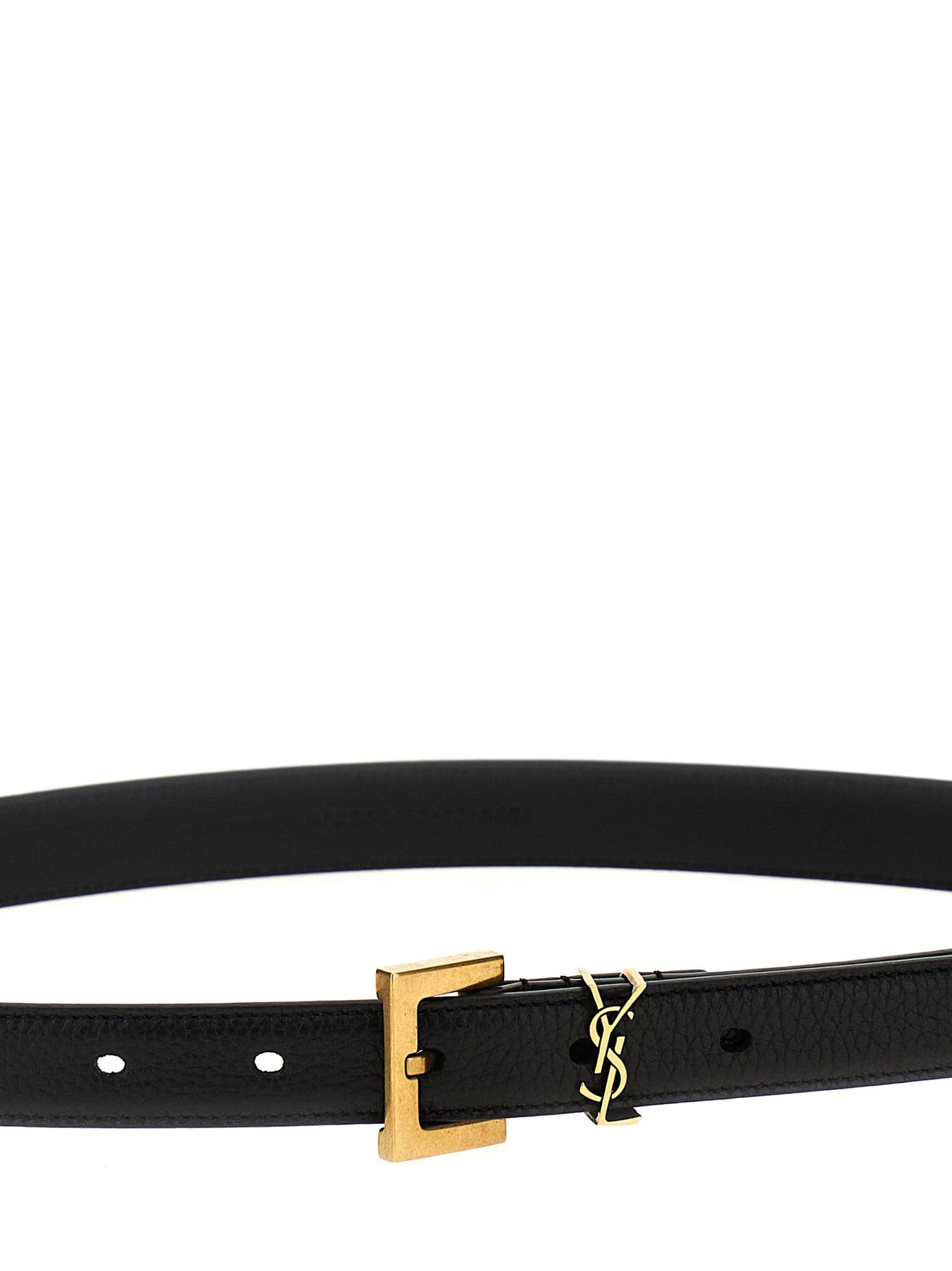 Saint Laurent Black Calfskin Regular Belt - 3