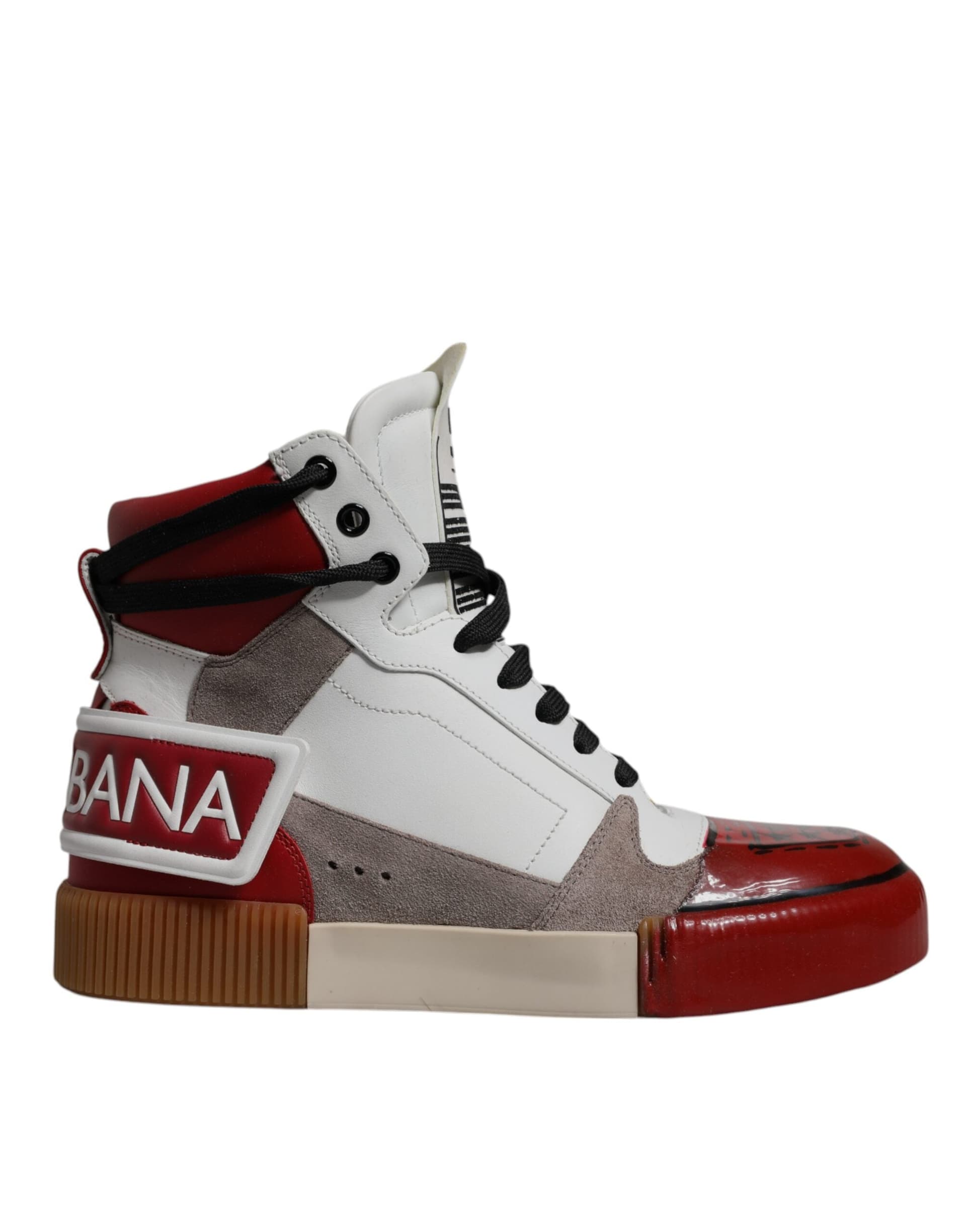Dolce & Gabbana Multicolor Leather High Top Sneakers Shoes - 5