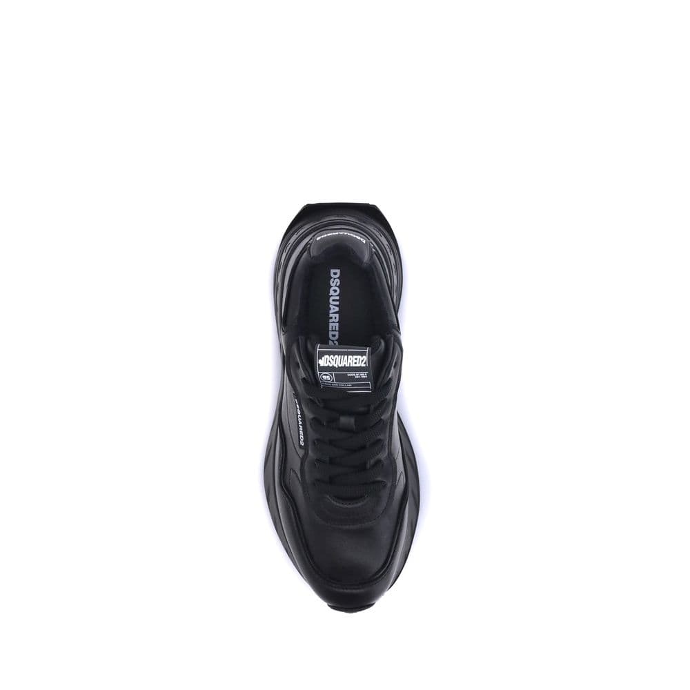 Dsquared² Black Calf Leather Bos Taurus Athletic Sneakers - 4