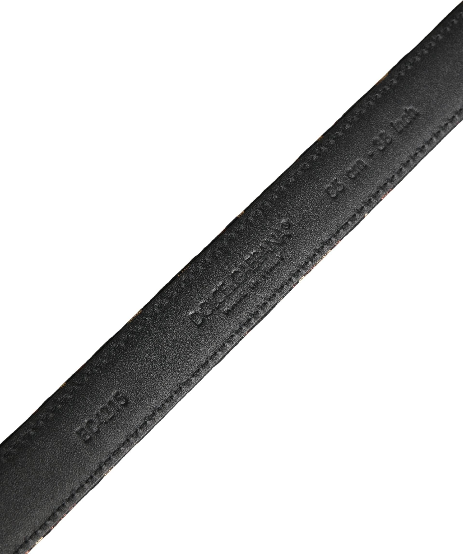 Dolce & Gabbana Multicolor Jacquard Silver Metal Buckle Belt - 6