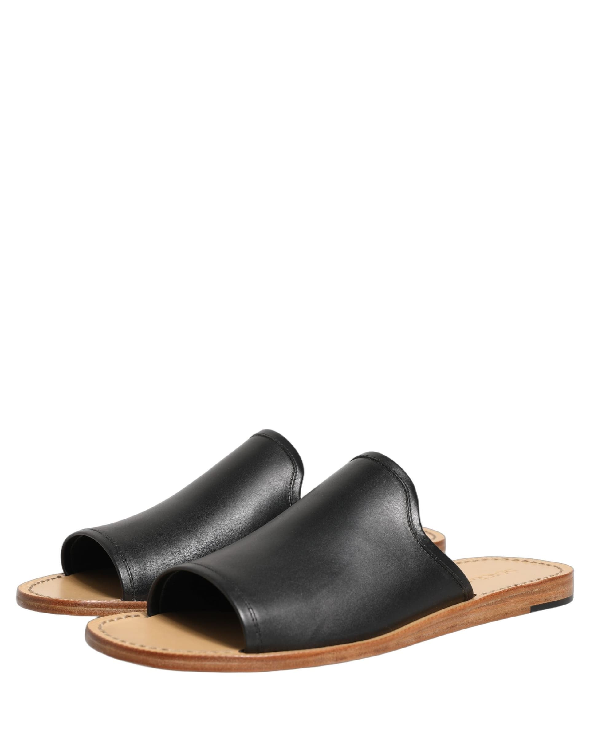 Dolce & Gabbana Brown Leather Slides Sandals Flats Men Shoes - 4