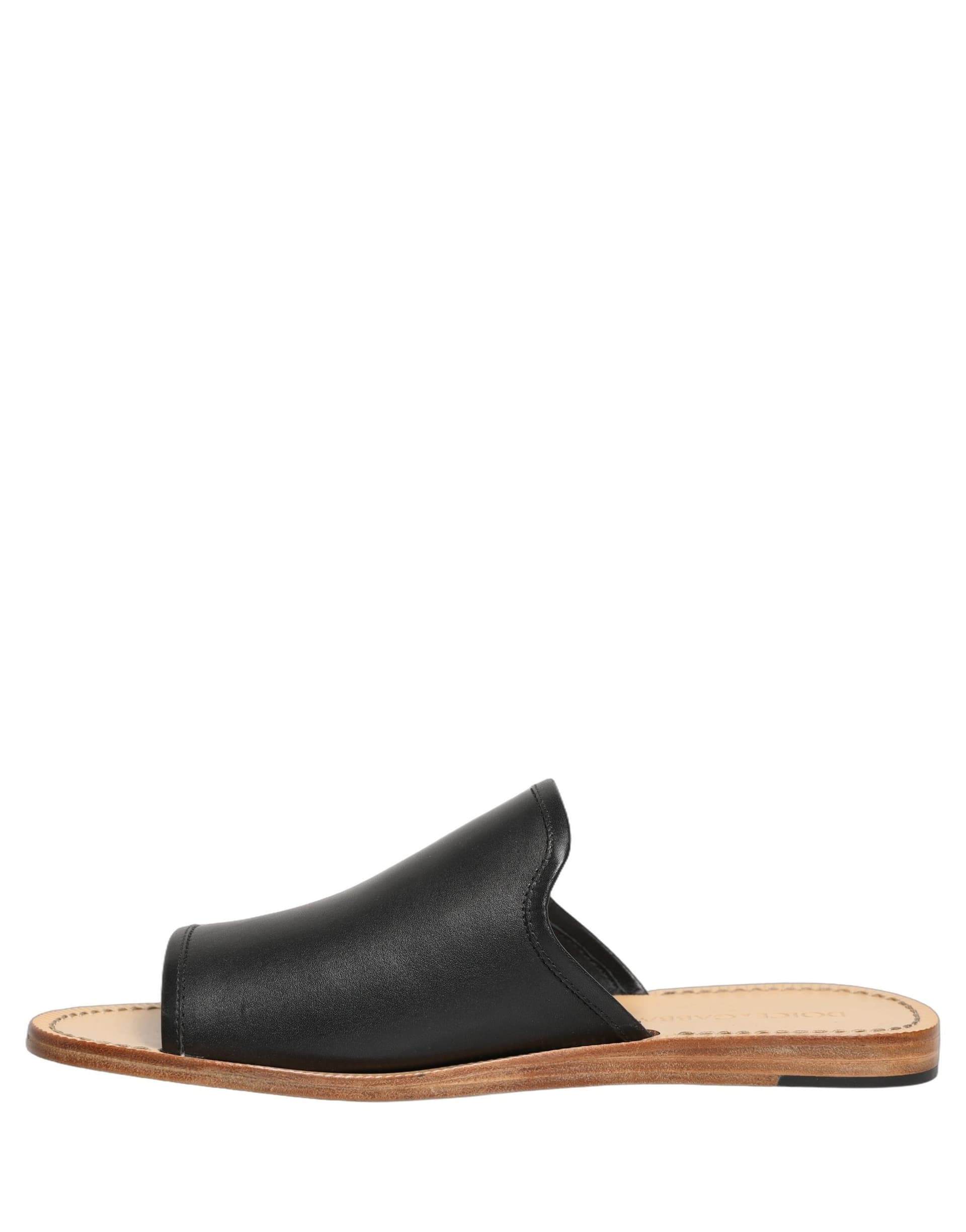 Dolce & Gabbana Brown Leather Slides Sandals Flats Men Shoes - 6