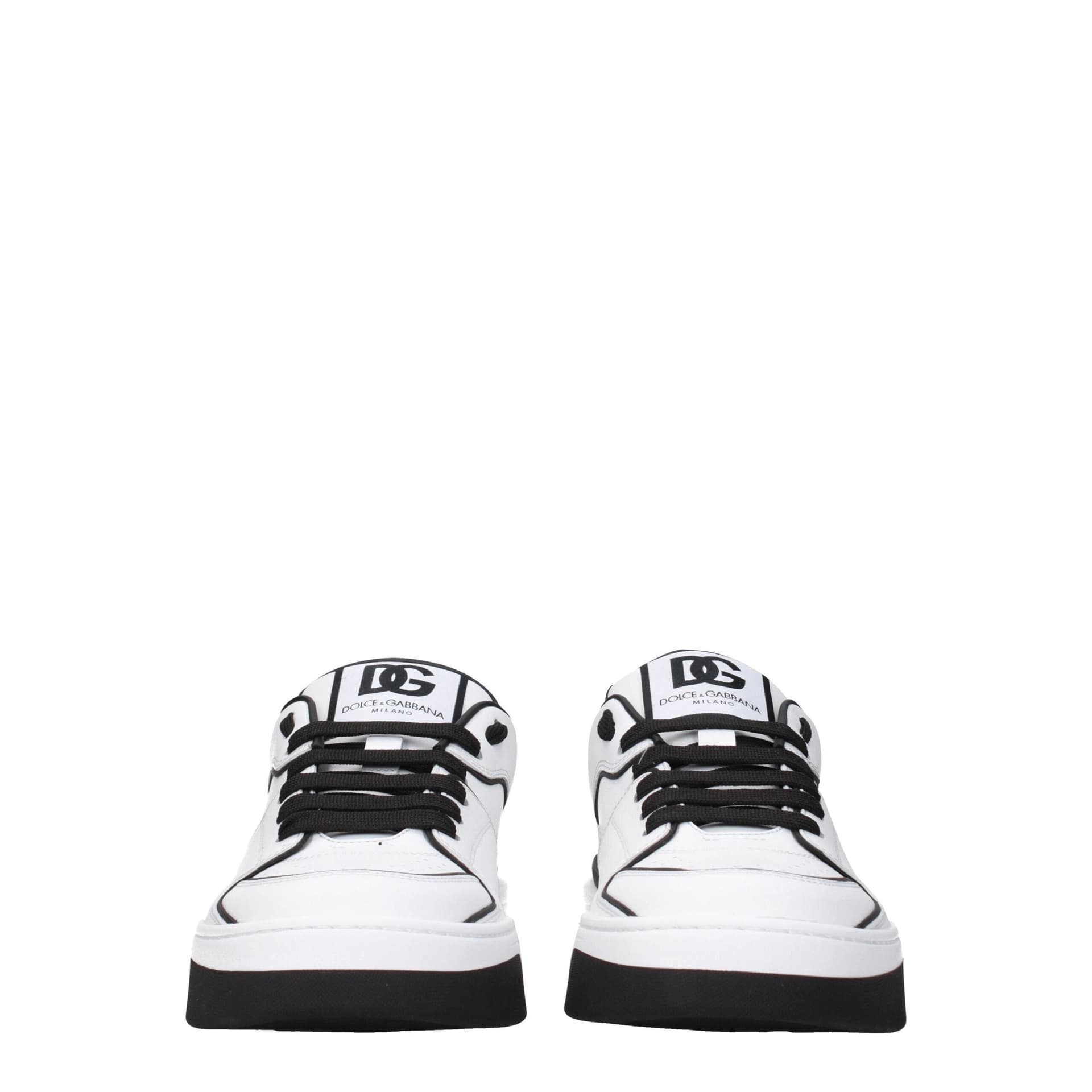 Dolce & Gabbana White Leather Sneakers - 3