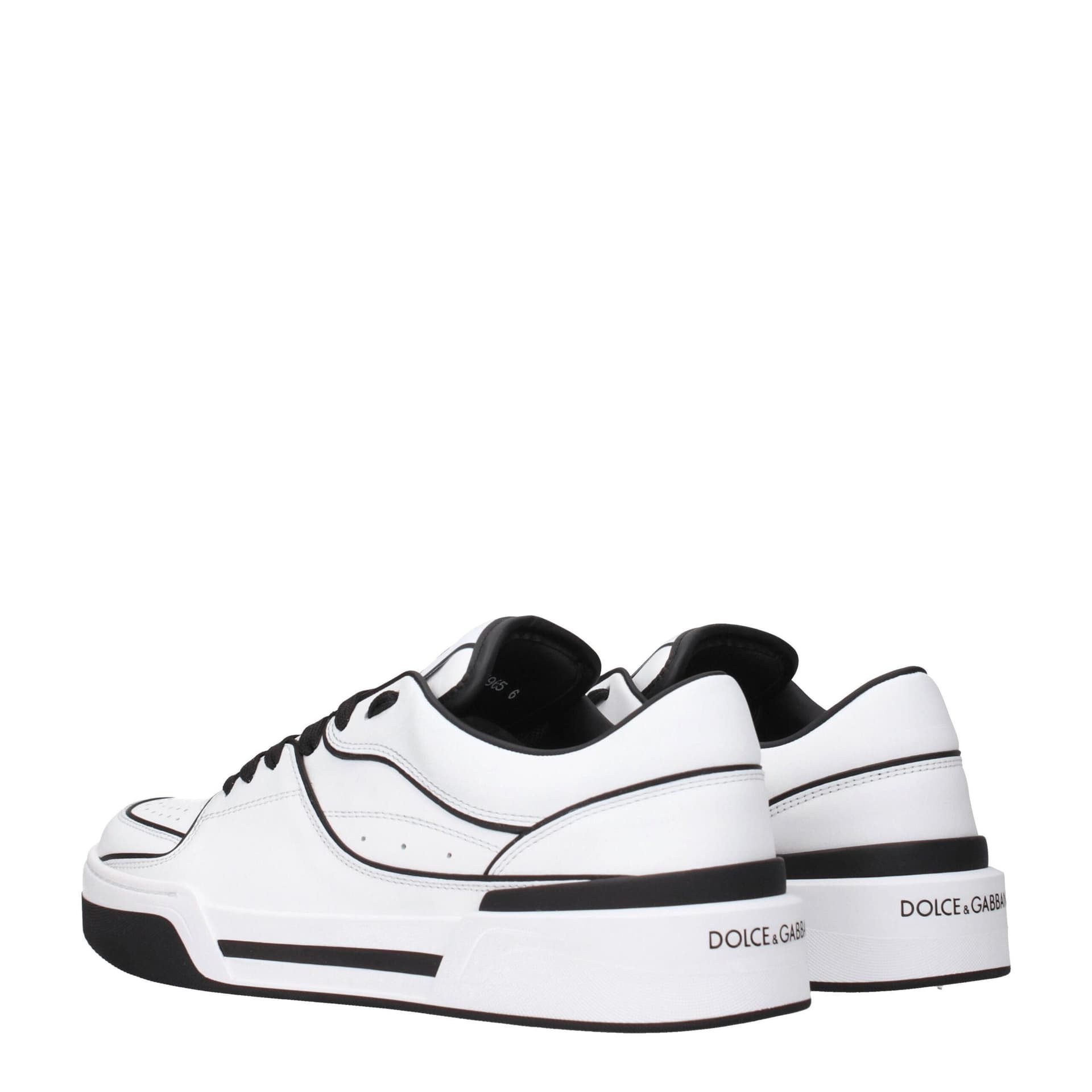 Dolce & Gabbana White Leather Sneakers - 4