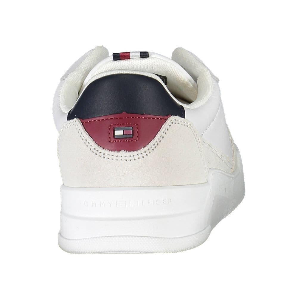 Tommy Hilfiger White Leather Men Sneaker - 3