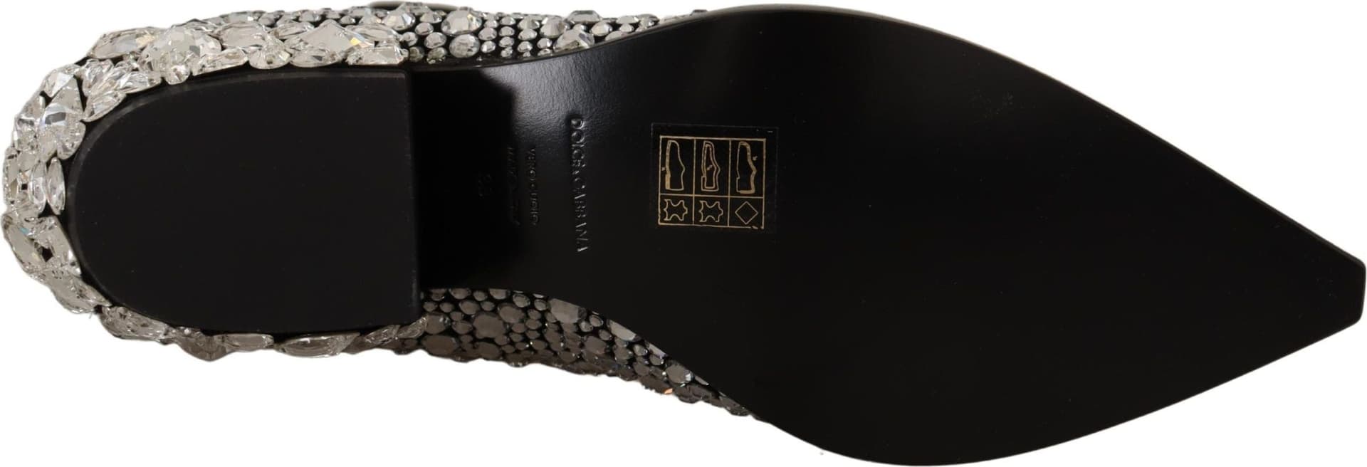 Dolce & Gabbana Black Suede Strass Crystal Cowgirl Boots - 4
