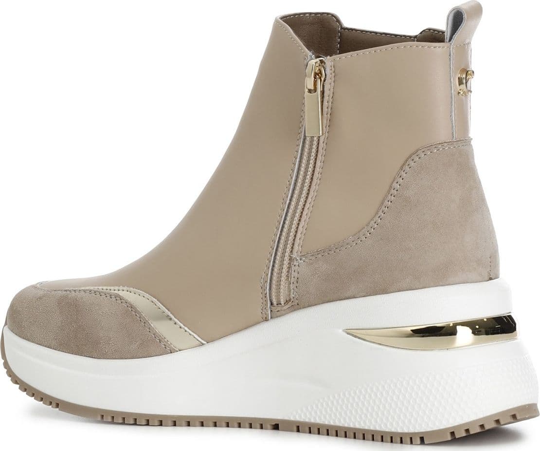 TRONCHETTO CON RIPORTO IN NYLON E CAMOSCIO - 2