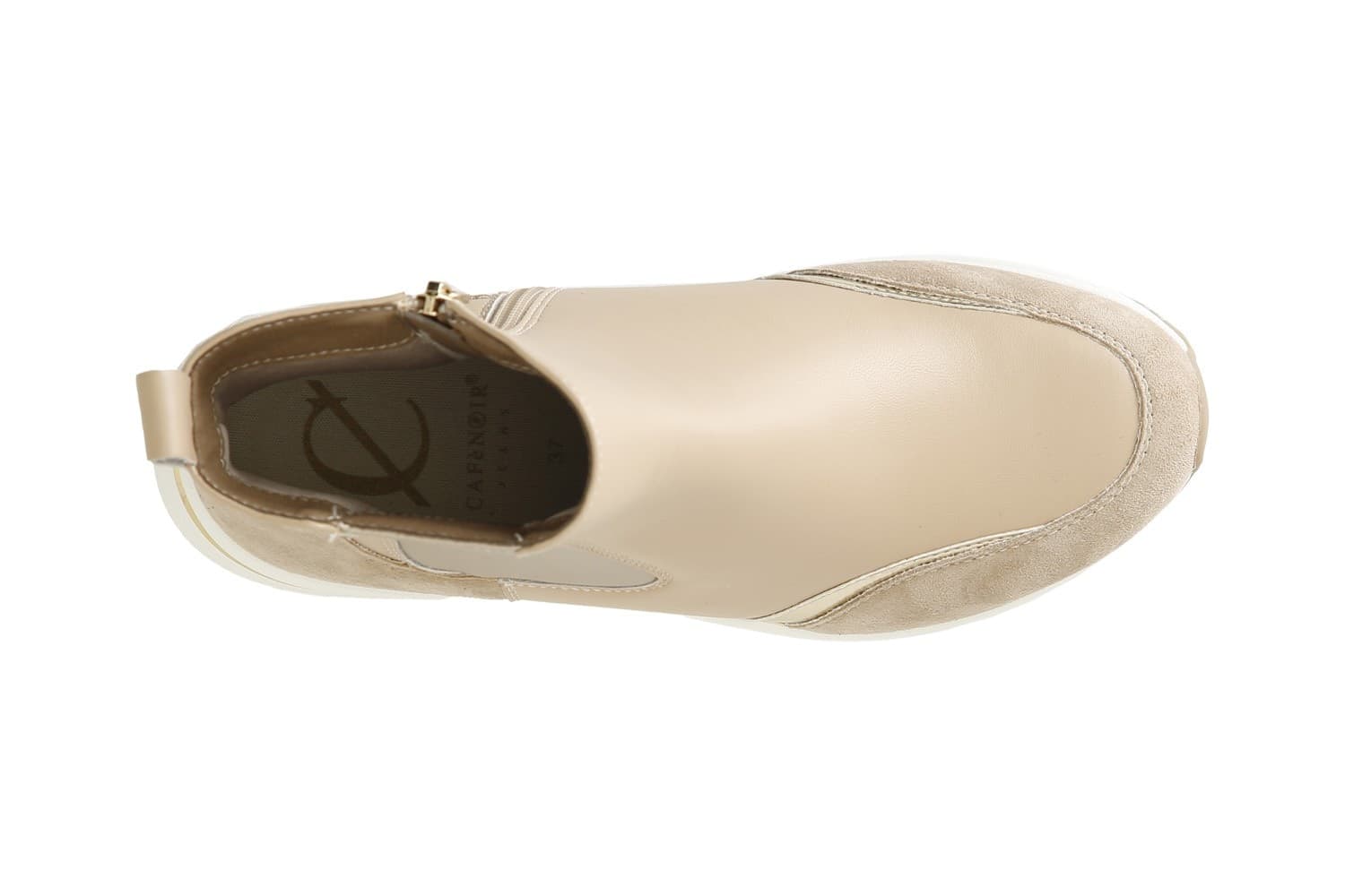 TRONCHETTO CON RIPORTO IN NYLON E CAMOSCIO - 3