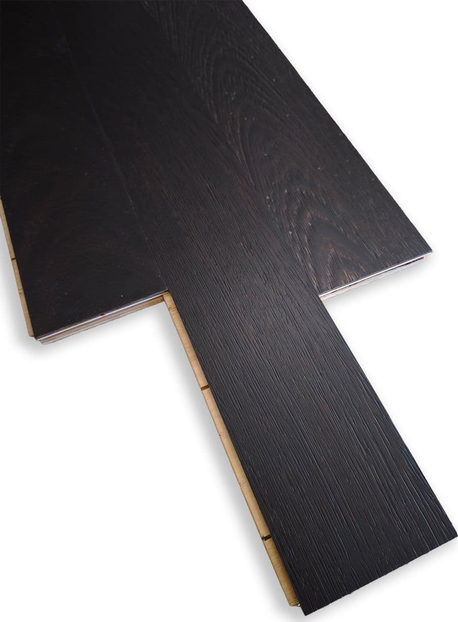 €22,99mq * STOCK GARBELOTTO * Lotto da 20mq di listone prefinito NON BISELLATO spazzolato verniciato satinato ELEGANT WENGE 12x100x980/1360 (3mm nobile) - 3