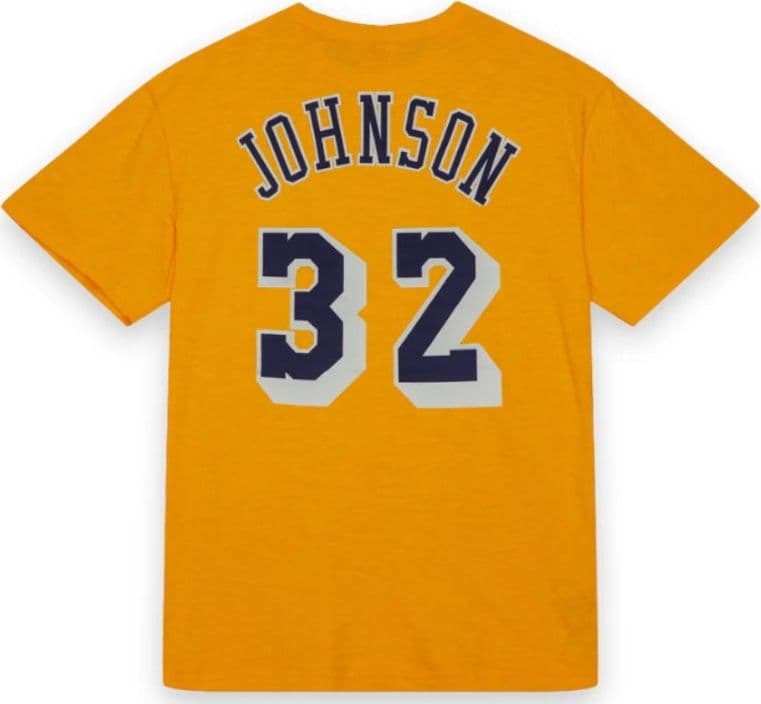 T-shirt Mitchell & Ness Magic J Yellow - 2
