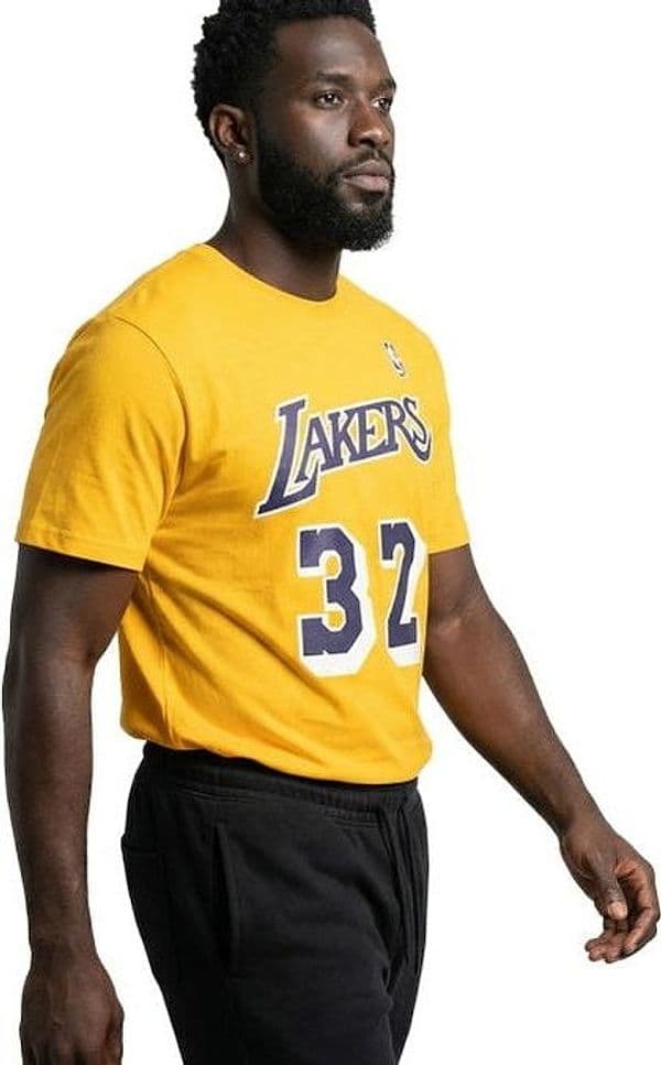 T-shirt Mitchell & Ness Magic J Yellow - 3