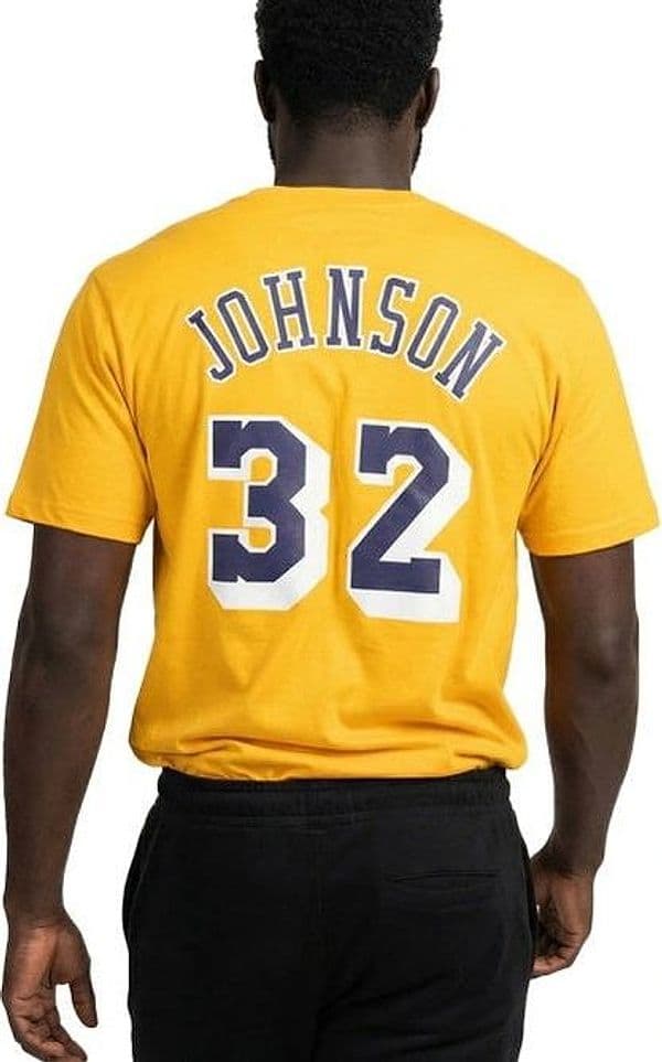 T-shirt Mitchell & Ness Magic J Yellow - 4
