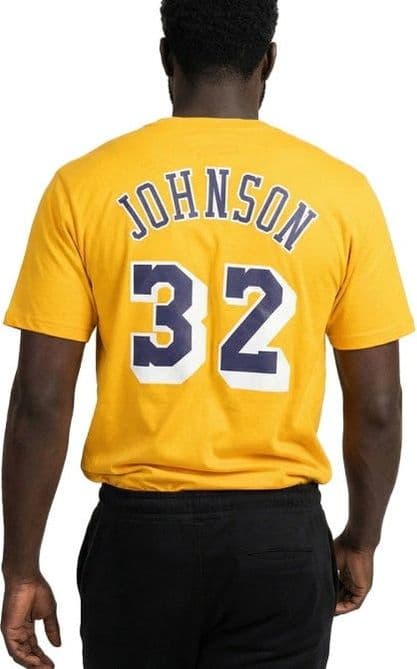 T-shirt Mitchell & Ness Magic J Yellow - 4