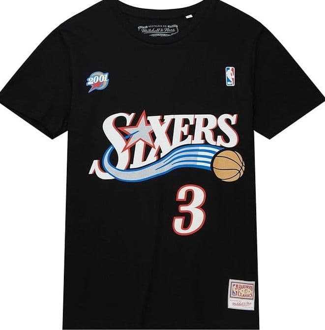 T-shirt Mitchell & Ness Iverson Black