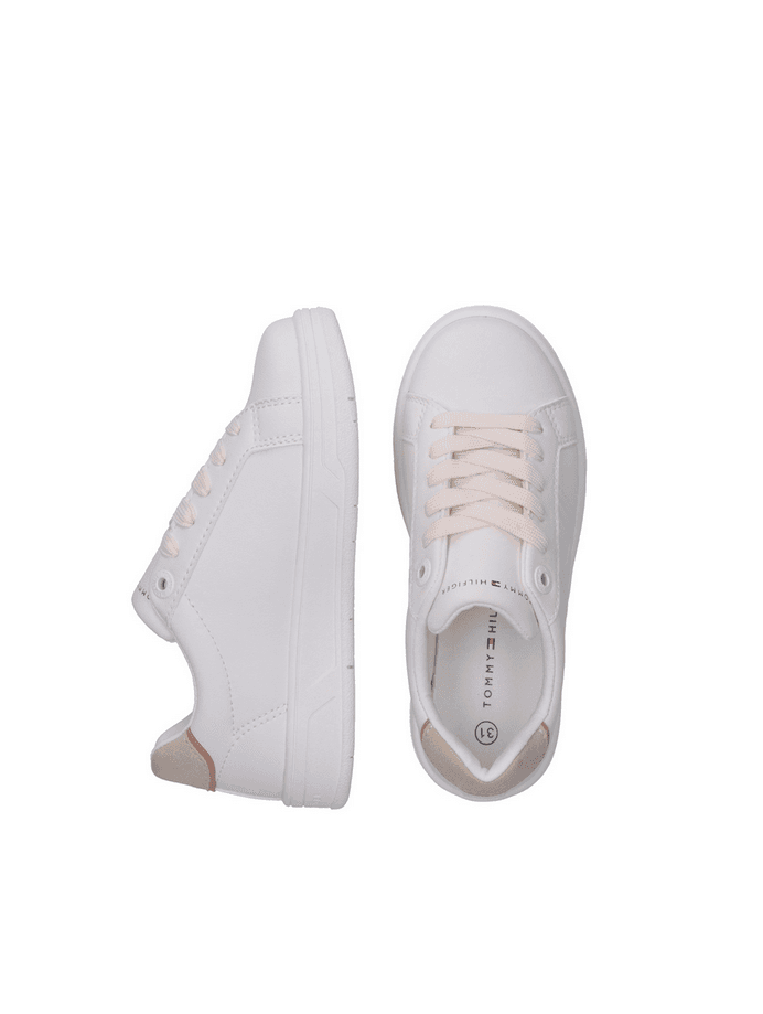 TOMMY HILFIGER KIDS scarpa bambino bianco-beige - 3