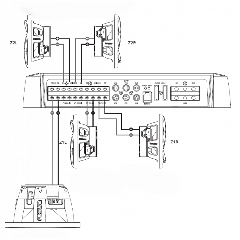 AMPLIFICATORE MS-AP61800 6 CANALI - 3