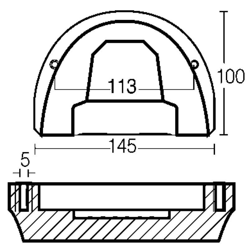 ANODO IN ZINCO PER O.M.C. COBRA - 2