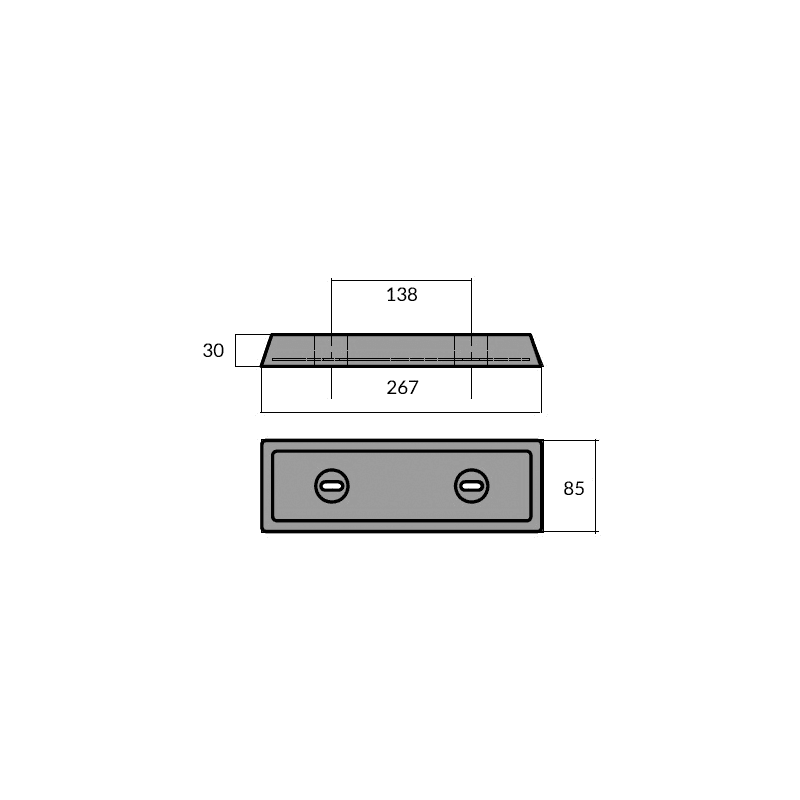 BARRA IPS IN ALLUMINIO - 2