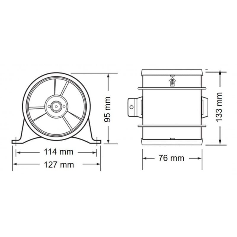BLOWER 3' 12V - 6
