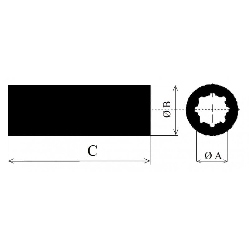 BOCCOLA IN BRONZO 1' - 8