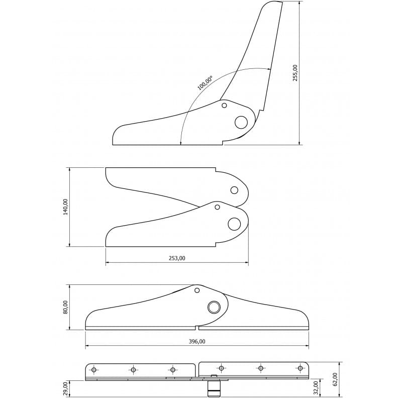 CERNIERA AISI 316 PER SEDILE - 4