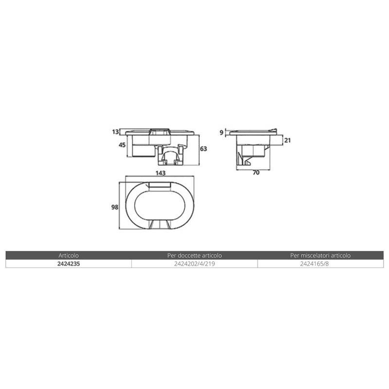 CONTENITORE DOCCETTA E MISCELATORE - 4