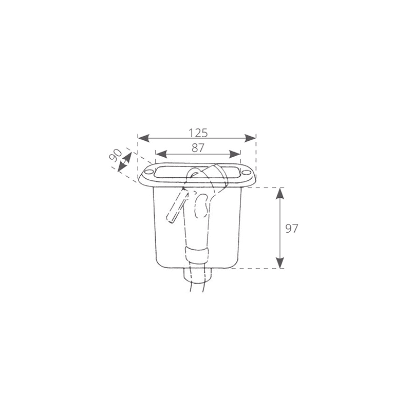 CONTENITORE DOCCIA BIANCO - 4