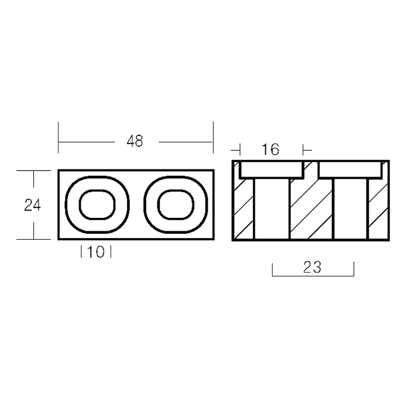 CUBO IN ZINCO 115/200 HP - 2