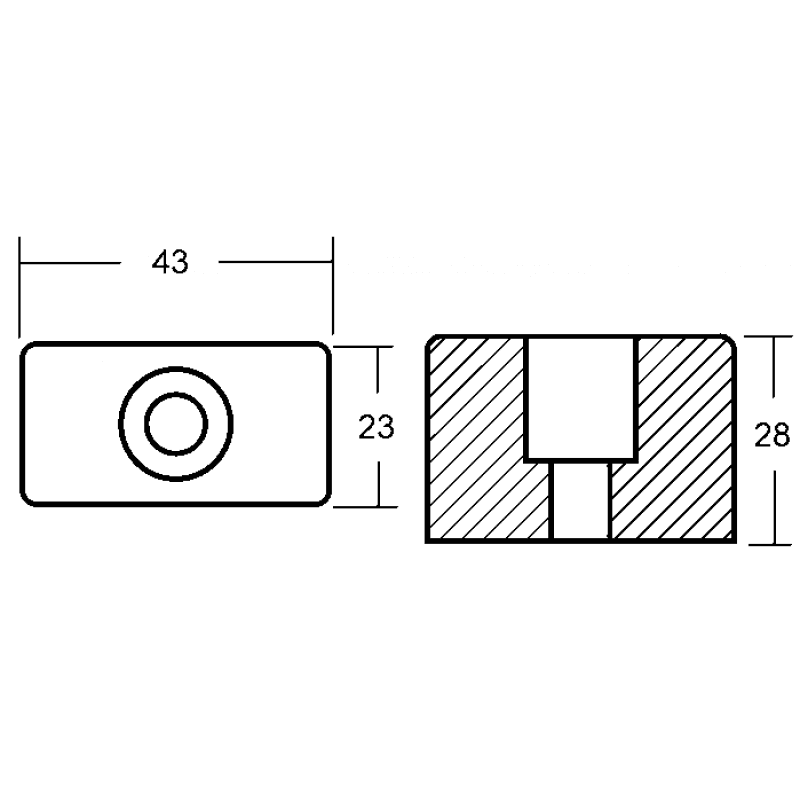 CUBO IN ZINCO PER OMC - 2