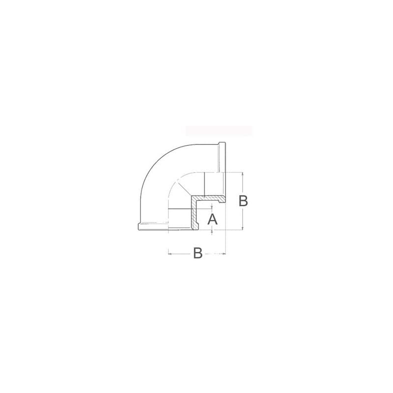 CURVA F-F IN BRONZO DA 1/2 - 20