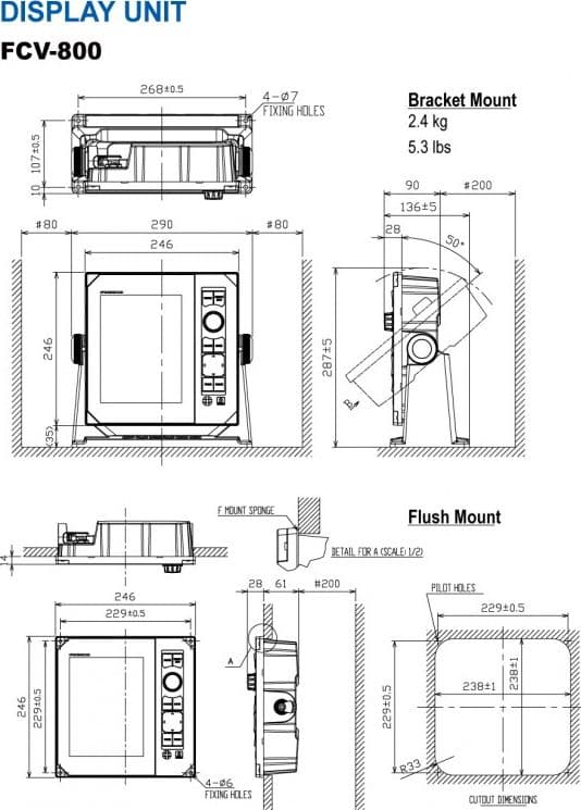 ECOSCANDAGLIO FURUNO FCV-800 - 2