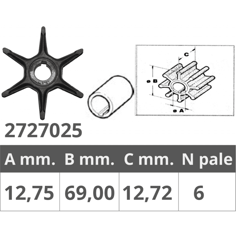 GIRANTE JOHONSON/EV 2T 10-25 HP - 2