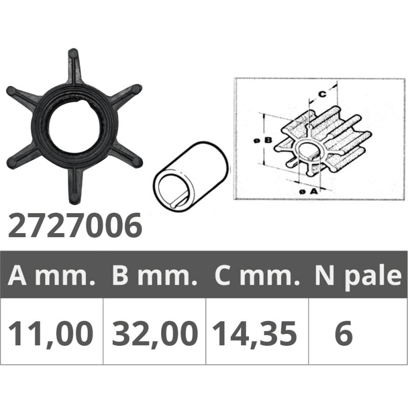 GIRANTE MERCURY 2T 3,5-3,6-4-5 HP - 2