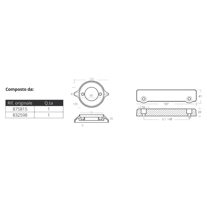 KIT ALLUMINIO VOLVO 280 - 4