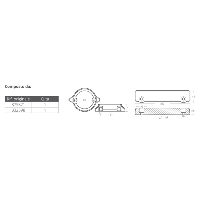 KIT ALLUMINIO VOLVO 280 DUAL PROP - 2