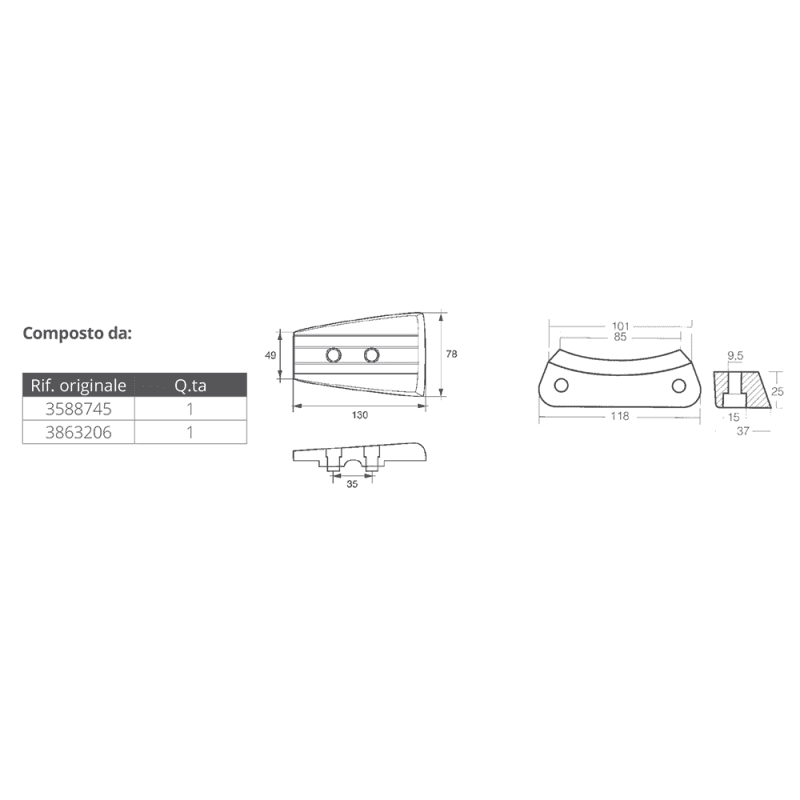 KIT ALLUMINIO VOLVO DPH - 2
