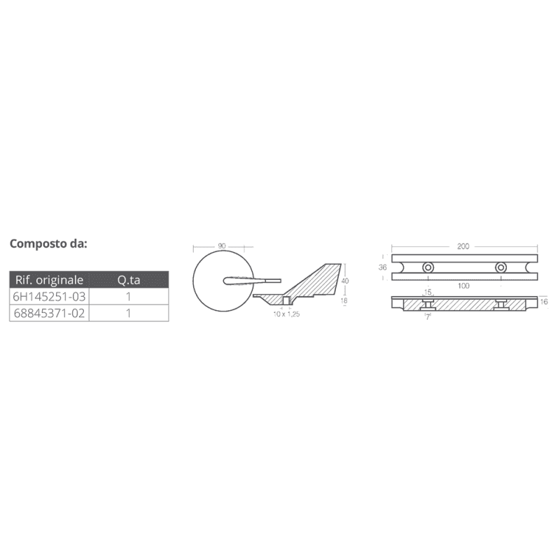 KIT ALLUMINIO YAMAHA 60-90 HP - 2