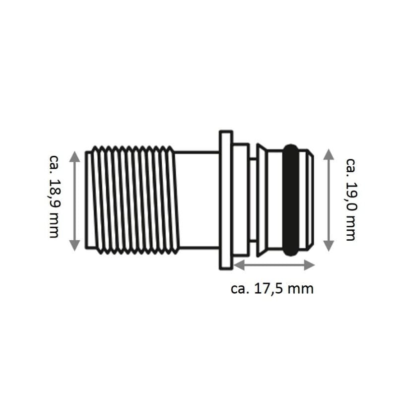 KIT RACC. 1/2' QEST DIRITTO 2PZ - 2