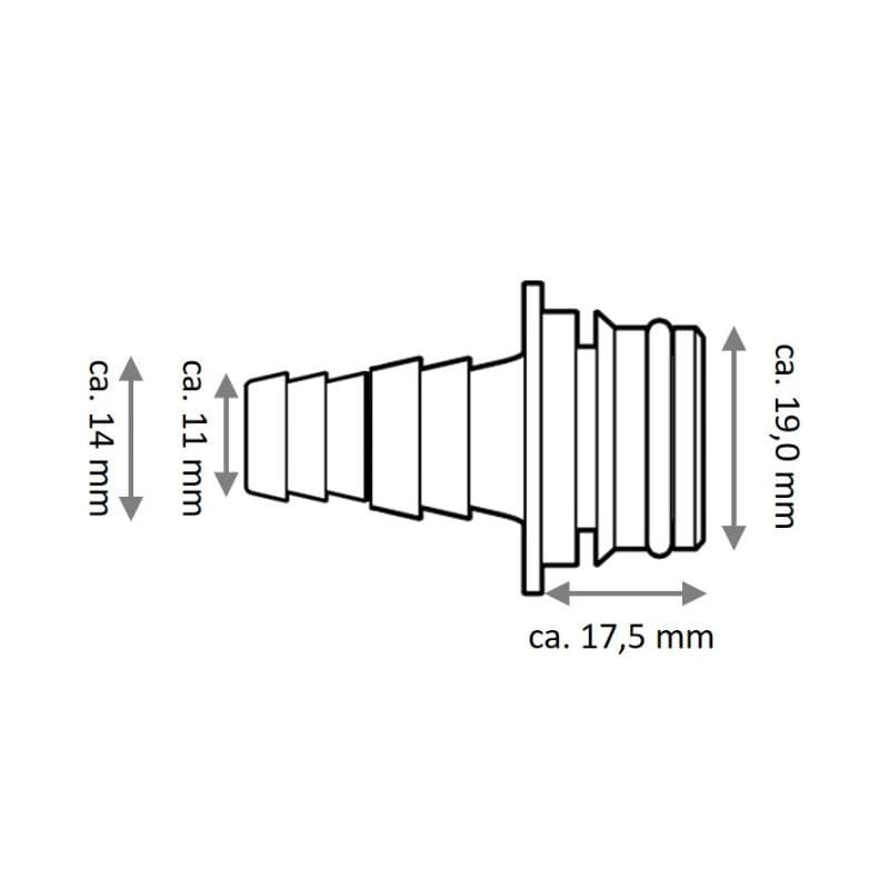 KIT RACC. 3/8"-1/2" DIRITTO 2PZ - 2