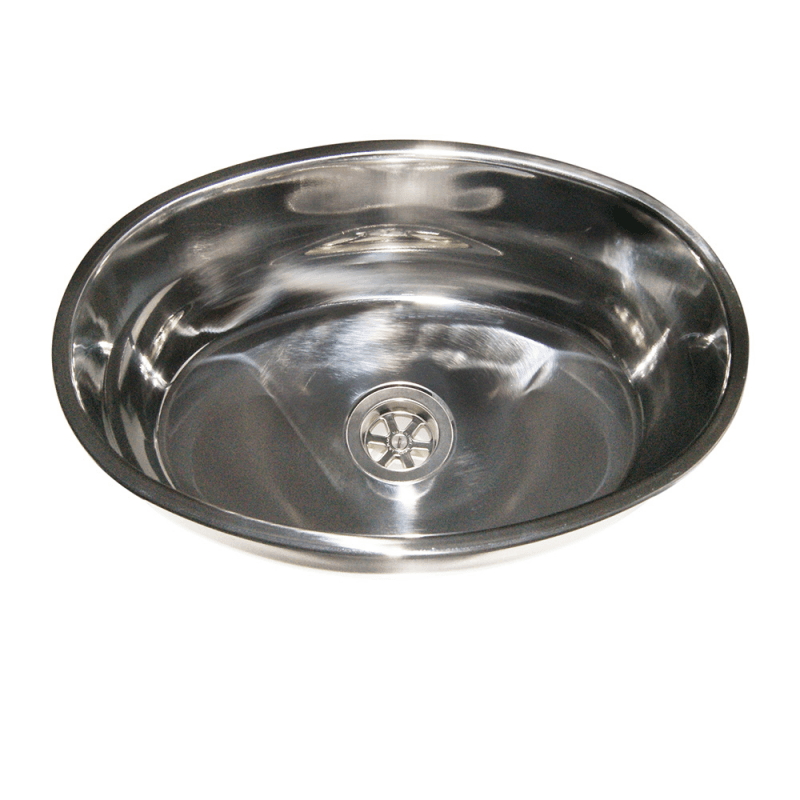 LAVELLO INOX OVALE MM.385X265x135 - 3