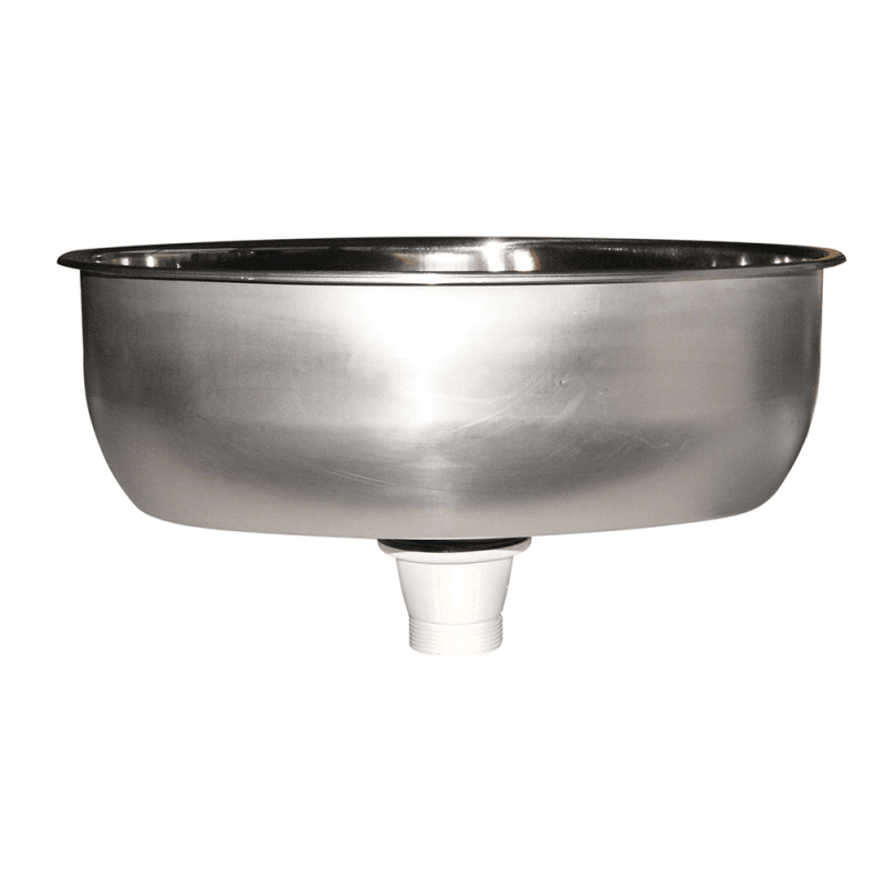 LAVELLO INOX OVALE MM.385X265x135 - 4