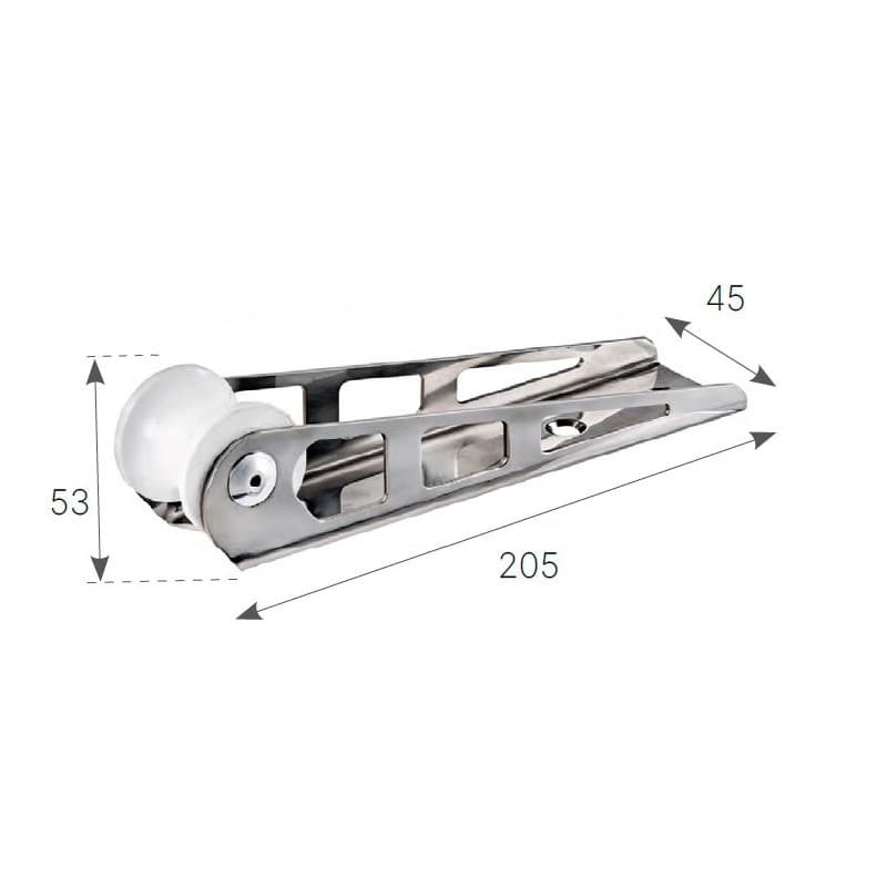MUSONE DI PRUA INOX MM 200 - 2