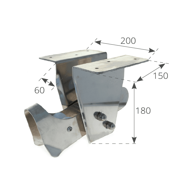 MUSONE DI PRUA INOX AD INCASSO - 4
