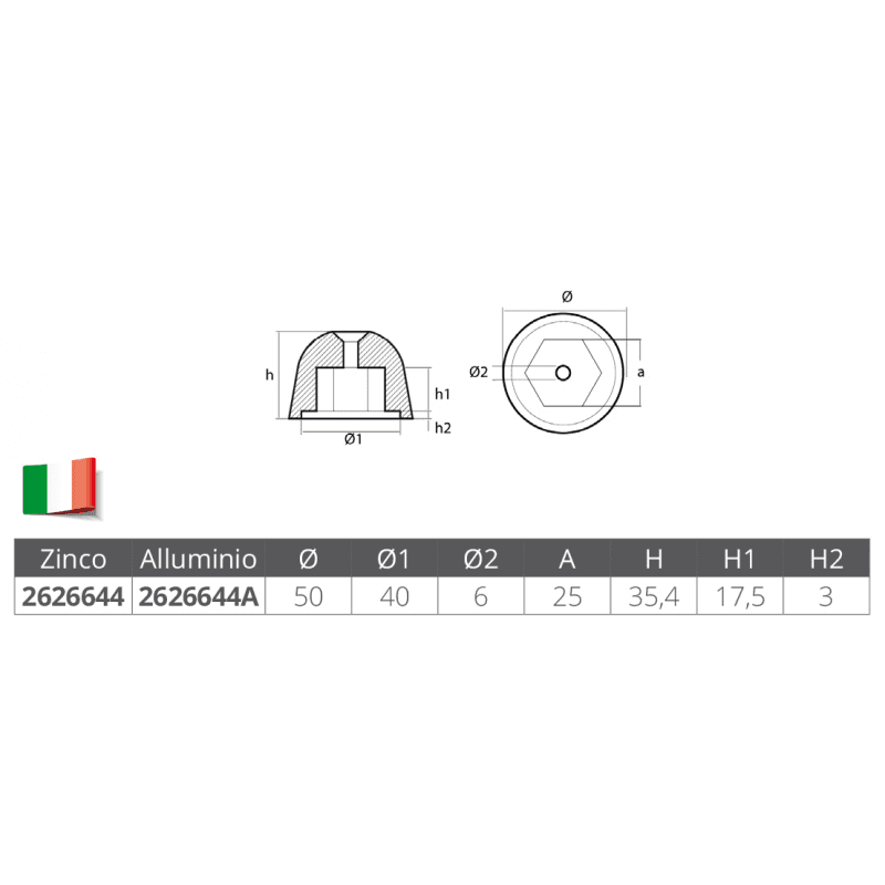 OGIVA SIDE POWER-SLEIPNER ALLUMINIO - 4
