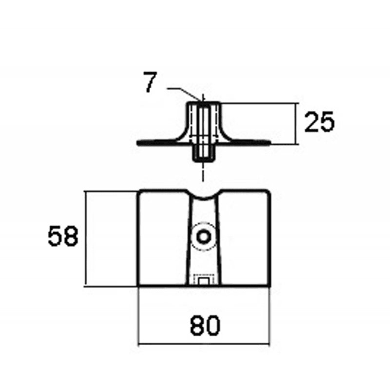 PIASTRA PER MOTORE YAMAHA 15/20 HP - 6