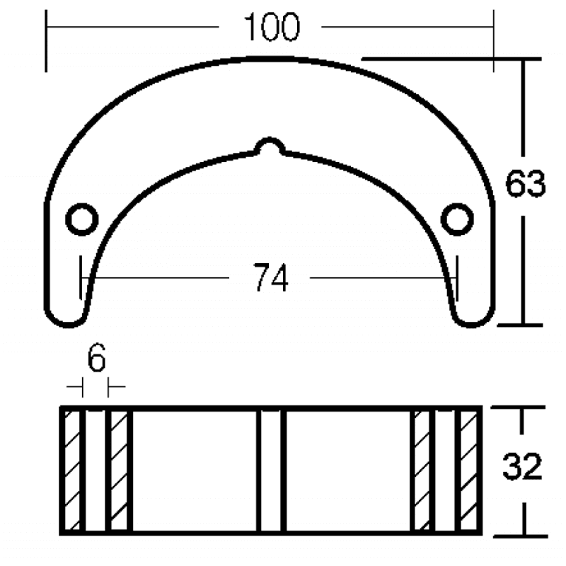 PLACCA IN ZINCO PER FUORIBORDO - 2