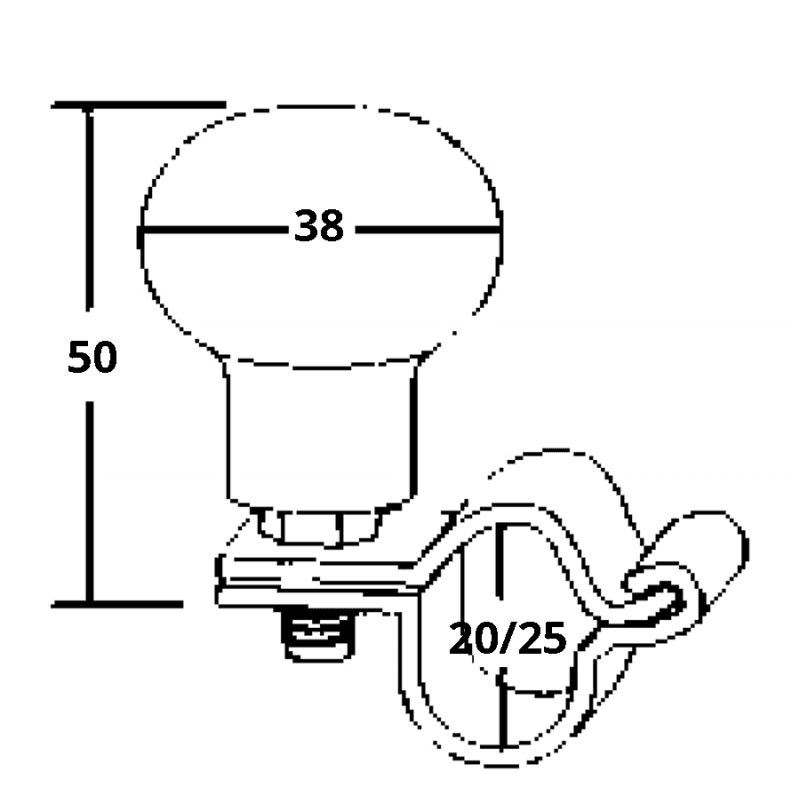POMOLO GIREVOLE INOX - 2