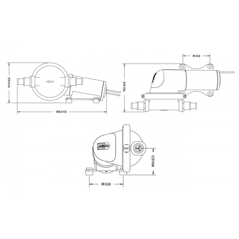 POMPA SENTINA E SCARICO DOCCIA 12V - 4