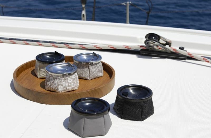POSACENERE WINDPROOF RATTAN NERO - 4