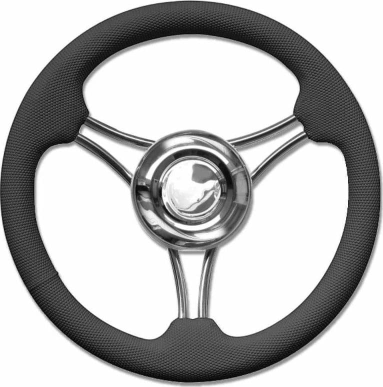 RUOTA TIMONE NERO Ø MM.350 - 2